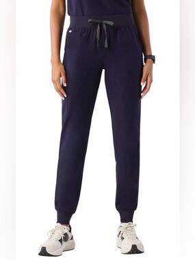 Figs Women’s XL P Zamora Navy Blue Joggers Scrubs Pants XL/P XLP Petite Short